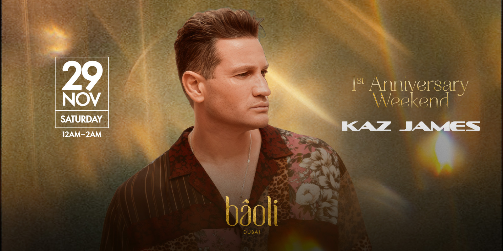 Kaz James Dj Event at Baoli Dubai